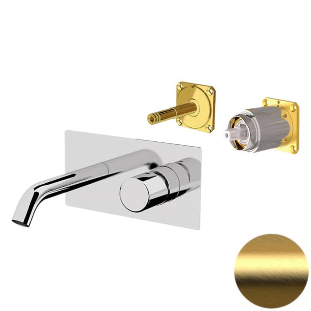 Смеситель для раковины Daniel Trilogy TG632KBDP, золото брашированное