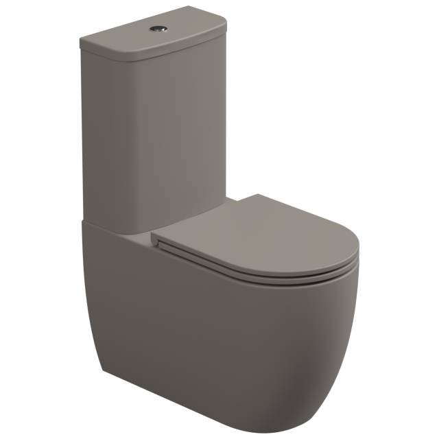 Чаша напольного унитаза биколор GSG Ceramic Design Like LKMBLBI000/030P, White/Cashmere Matt