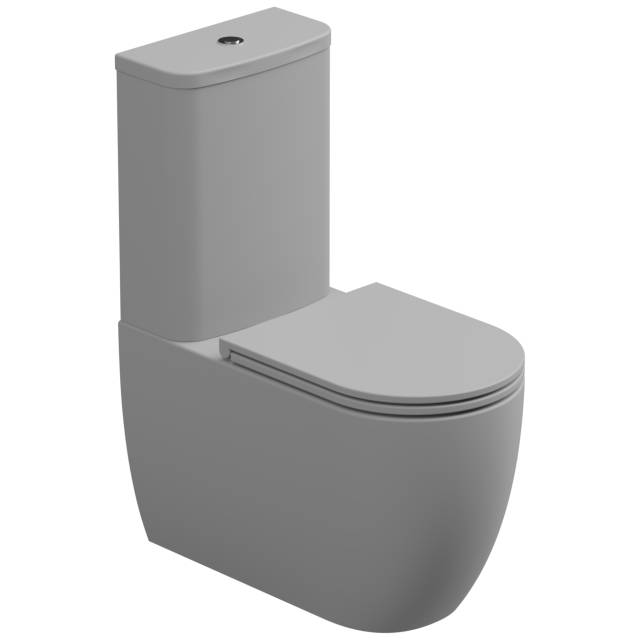 Чаша напольного унитаза биколор GSG Ceramic Design Like LKMBLBI000/033P, White/Perla Matt