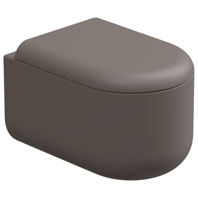 Чаша подвесного унитаза Eco Clean (торнадо) GSG Ceramic Design Petra PEWCSOEC029, Tortora Matt