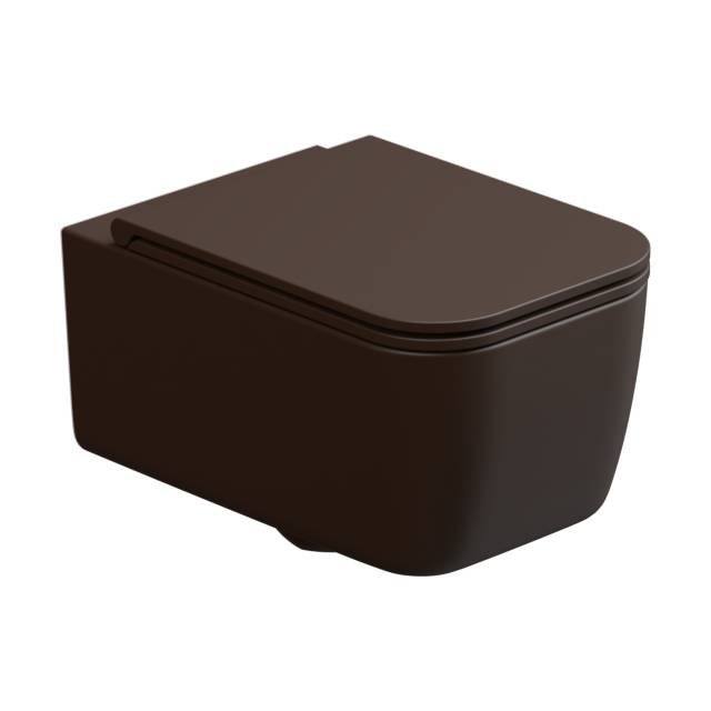 Чаша подвесного унитаза GSG Ceramic Design Brio BRWCSO035, Cacao Matt