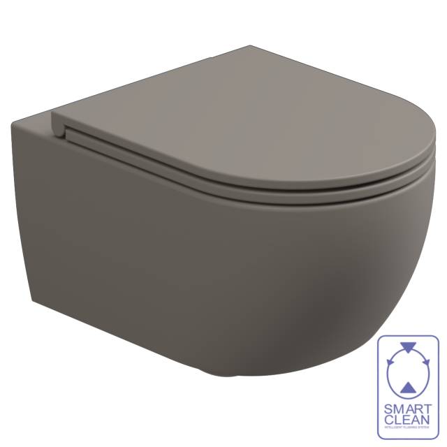 Чаша подвесного унитаза биколор GSG Ceramic Design Like LKWCSOBI000/030, White/Cashmere Matt