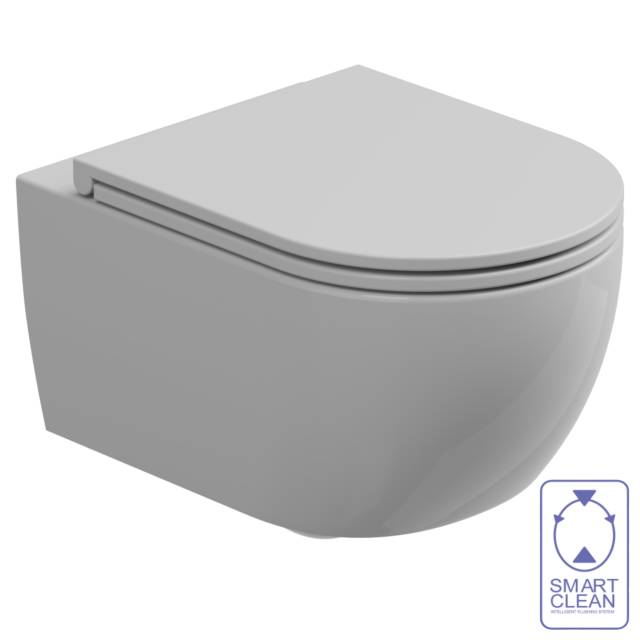 Чаша подвесного унитаза со смывом Smart Clean GSG Ceramic Design Like LKWCSO000, белый глянцевый