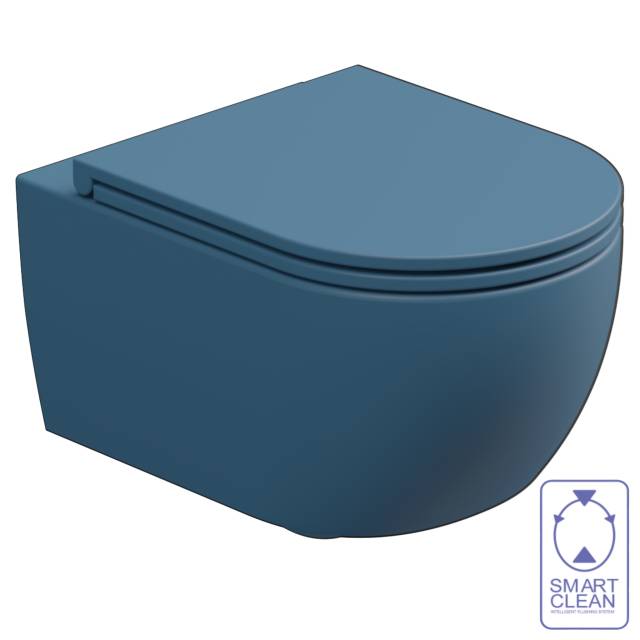 Чаша подвесного унитаза со смывом Smart Clean GSG Ceramic Design Like LKWCSO027, Denim Matt
