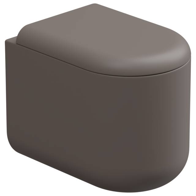 Чаша приставного унитаза Eco Clean (торнадо) GSG Ceramic Design PEWC01EC029P, Tortora Matt