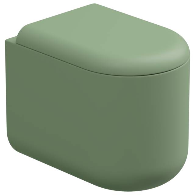 Чаша приставного унитаза Eco Clean (торнадо) GSG Ceramic Design PEWC01EC031P, Salvia Matt