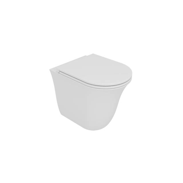 Чаша приставного унитаза GSG Ceramic Design Flut FLWC01000P, белый глянцевый