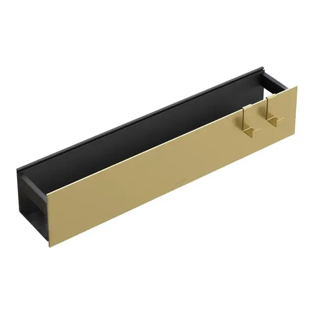 Boheme Space Полка подвесная 60 см, с 2-мя крючками, цвет: matt gold 10966-MG