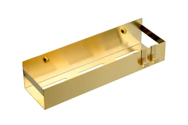 Boheme Q Полка подвесная 35 см, с 2-мя крючками, цвет: matt gold 10965-MG