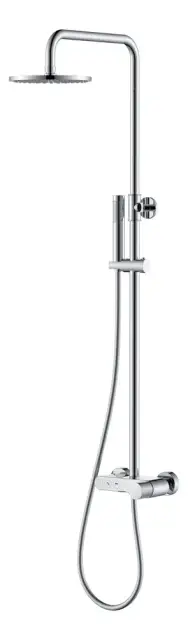 Boheme Stick Diamond Душевая стойка: смеситель, ручной душ, шланг, верхний душ 30 см, цвет: chrome 128-CRCR.2