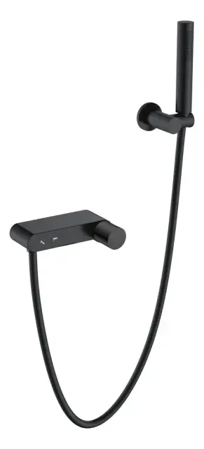 Boheme Stick Touch Смеситель для ванны с душевым комплектом: ручной душ, излив каскадный, цвет:black 123-BB.2