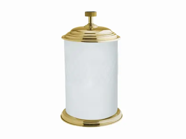 Boheme Royal Cristal Ведро с крышкой напольное, 5 литров, цвет: gold/black 10934-G-B