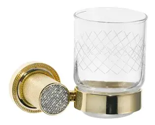 Boheme Royal Cristal Стакан подвесной, стеклянный полупрозрачный, цвет: gold 10924-G