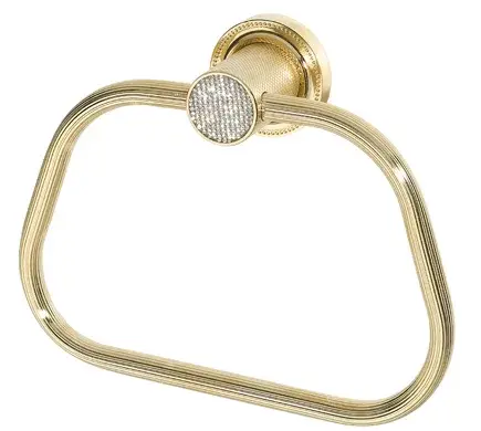 Boheme Royal Cristal Полотенцедержатель 21,5 см, подвесной, цвет: gold 10925-G