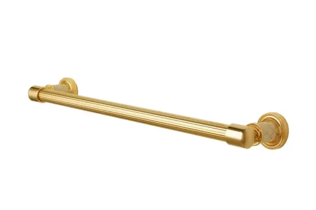 Boheme Murano Полотенцедержатель 60 см, подвесной, цвет: gold/white 10902-W-G