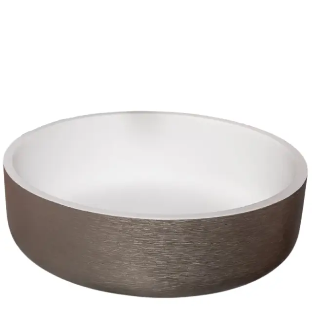 Boheme NeoArt Раковина чаша 41х41х14h см, без перелива, цвет: silver 819-SL