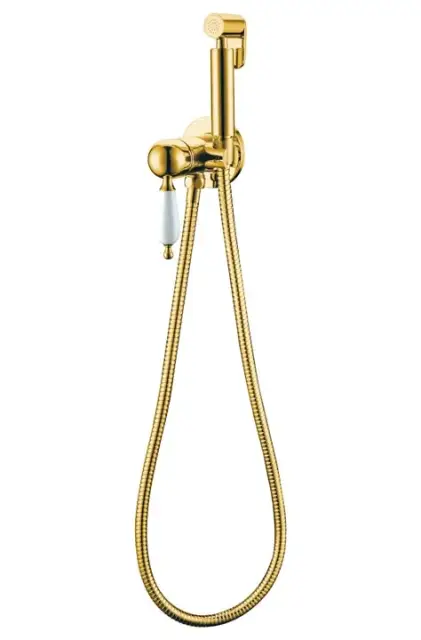 Boheme Imperiale Гигиенический душ со смесителем и встраиваемой частью, цвет: gold 435