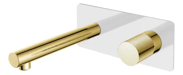 Boheme Stick Смеситель для раковины встраиваемый, излив, с внутренней частью, цвет: white/gold 125-WG.2