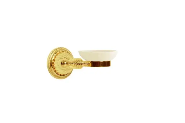 Boheme Hermitage Мыльница с керамической чашей, подвесная, цвет: gold 10352