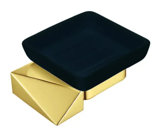Boheme New Venturo Мыльница с керамической чашей, подвесная, цвет: gold 10313-G-B