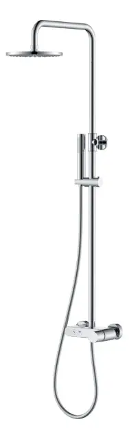 Boheme Stick Diamond Душевая стойка: смеситель, ручной душ, шланг, верхний душ, цвет: chrome 128-CRCR