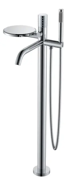 Boheme Stick Diamond Смеситель напольный с душевым набором - ручной душ, шланг, цвет: chrome 129-CRCR