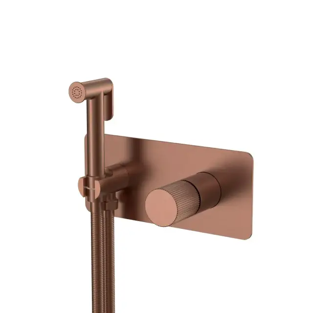 Boheme Stick Linea Гигиенический душ со смесителем и встраиваемой частью, цвет: brushed bronze 127-BRB.3