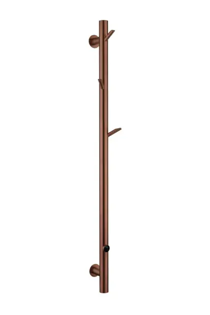 Boheme Oak Полотенцесушитель электрический 24x150h см, подключение снизу, цвет: copper brushed 724-50-CB