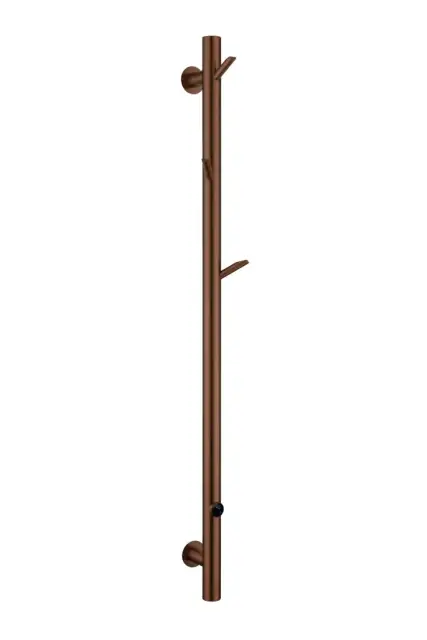 Boheme Oak Полотенцесушитель электрический 24x150h см, подключение снизу, цвет: brushed bronze 724-50-BRB