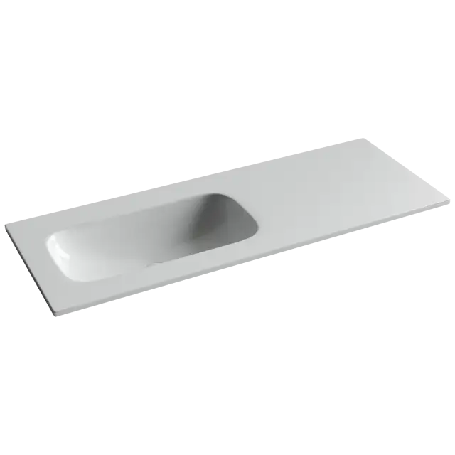 Раковина накладная Ceramicanova Grace чаша слева без отв под смеситель 1210x457x137 белый CN7020wx