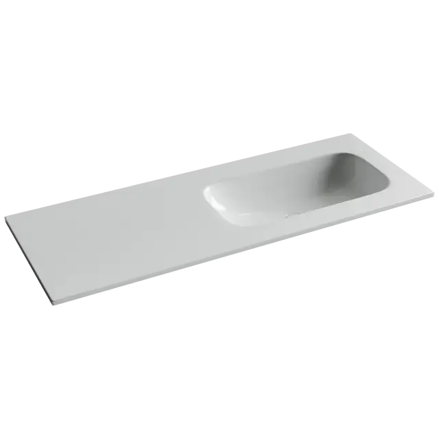 Раковина накладная Ceramicanova Grace чаша справа без отв под смеситель 1210x457x137 белый CN7021wx