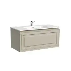 Тумба подвесная SANCOS Very 890х445х406, c одним  ящиком оснащенным доводчиками, Beige Soft , арт.VR90CE