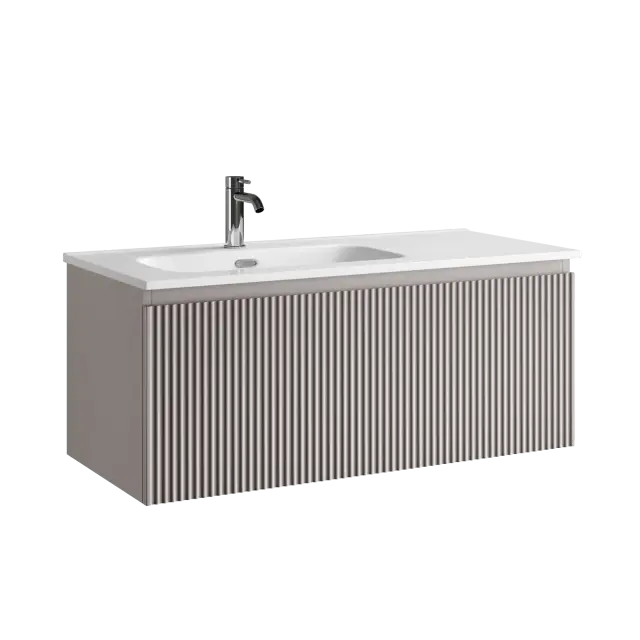Тумба подвесная SANCOS Snob R 1.0 995х445х406, c одним ящиком оснащенным доводчиками, Doha Soft , арт.SNR1.0100LSM