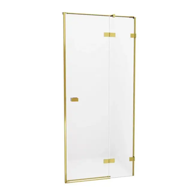 Дверь в нишу NEW TRENDY AVEXA GOLD BRUSHED 110x200 EXK-1721 (брашированное золото)