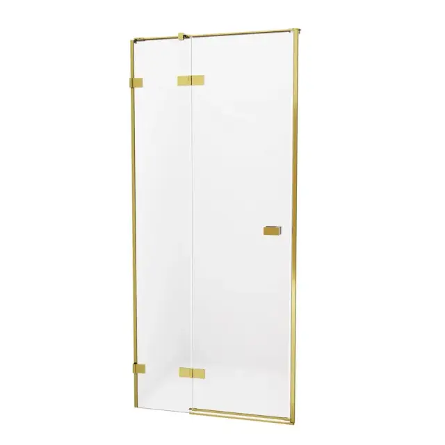 Дверь в нишу NEW TRENDY AVEXA GOLD BRUSHED 120x200 EXK-1722 (брашированное золото)