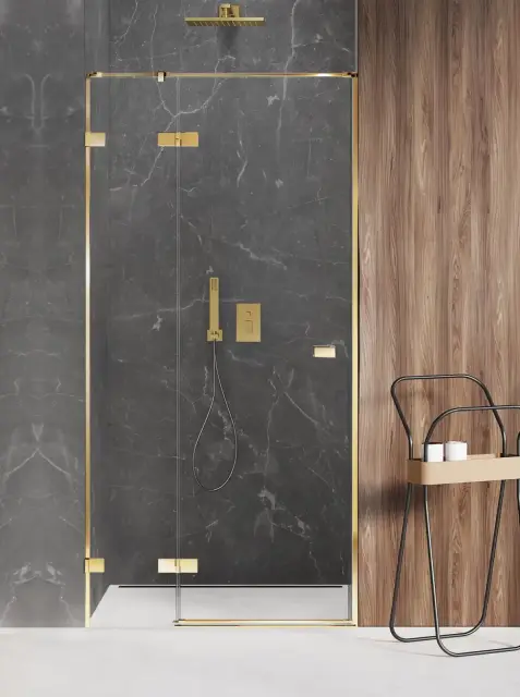 Дверь в нишу NEW TRENDY AVEXA GOLD SHINE L 110x200 EXK-1636 (золото)