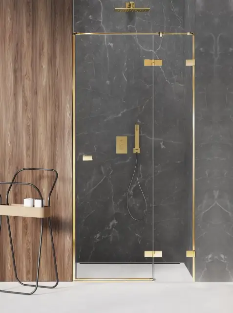 Дверь в нишу NEW TRENDY AVEXA GOLD SHINE P 130x200 EXK-1641 (золото)