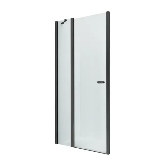 Дверь в нишу NEW TRENDY NEW SOLEO BLACK одинарная 100x195 D-0242A (черный)