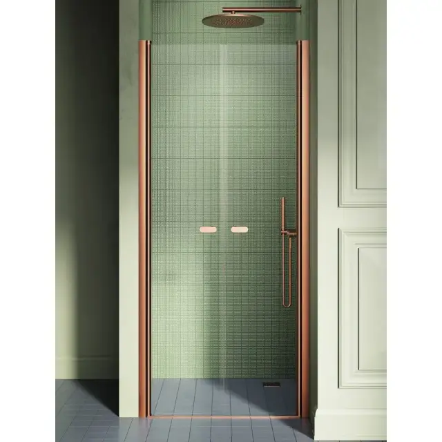 Дверь в нишу NEW TRENDY NEW SOLEO COPPER BRUSHED 80x195 D-0494A (брашированная медь)