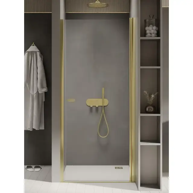 Дверь в нишу NEW TRENDY NEW SOLEO LIGHT GOLD 70x195 D-0450A (светлое золото)