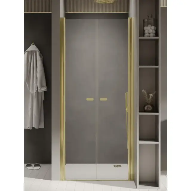 Дверь в нишу NEW TRENDY NEW SOLEO LIGHT GOLD 80x195 D-0455A (светлое золото)