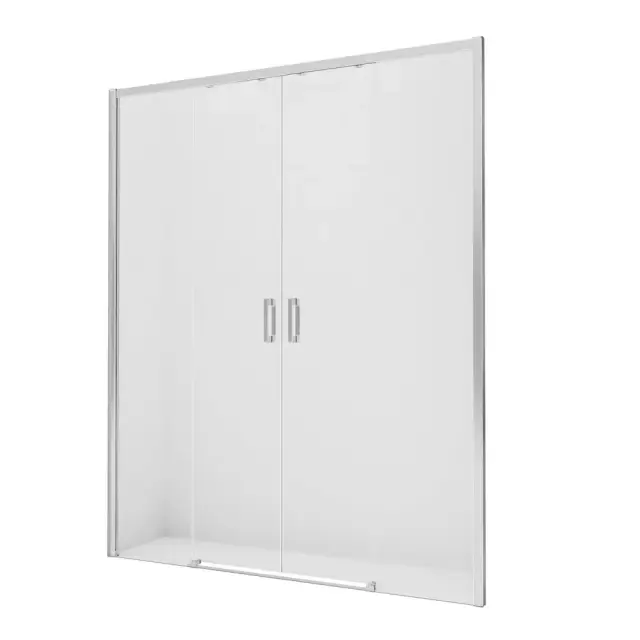 Дверь в нишу NEW TRENDY PRIME 130x200 D-0356A (хром)