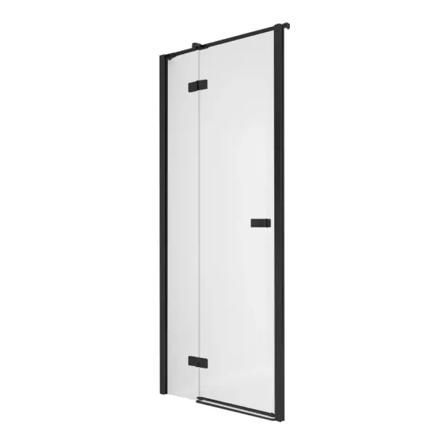 Дверь в нишу NEW TRENDY REFLEXA BLACK L 130x200 EXK-4908 (черный)
