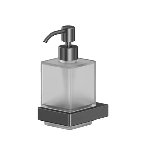 Дозатор для жидкого мыла подвесной WHITECROSS Cubo CU2440GM (оружейная сталь)