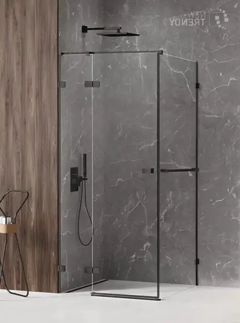 Душевое ограждение NEW TRENDY AVEXA BLACK L 120x70x200 EXK-2559 (черный)