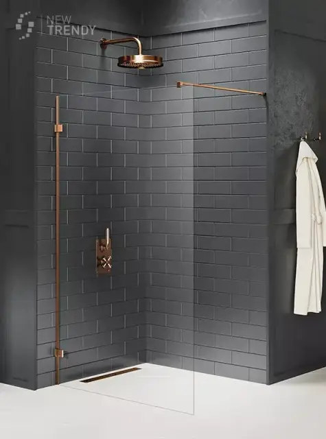 Душевое ограждение NEW TRENDY AVEXA COPPER BRUSHED 120x200 EXK-7149 (брашированная медь)