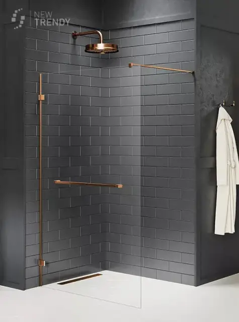 Душевое ограждение NEW TRENDY AVEXA COPPER BRUSHED 90x200 EXK-7168 (брашированная медь)