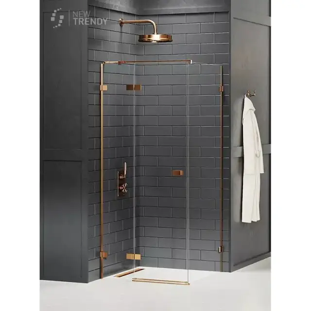 Душевое ограждение NEW TRENDY AVEXA COPPER BRUSHED L 100x110x200 EXK-3561 (брашированная медь)