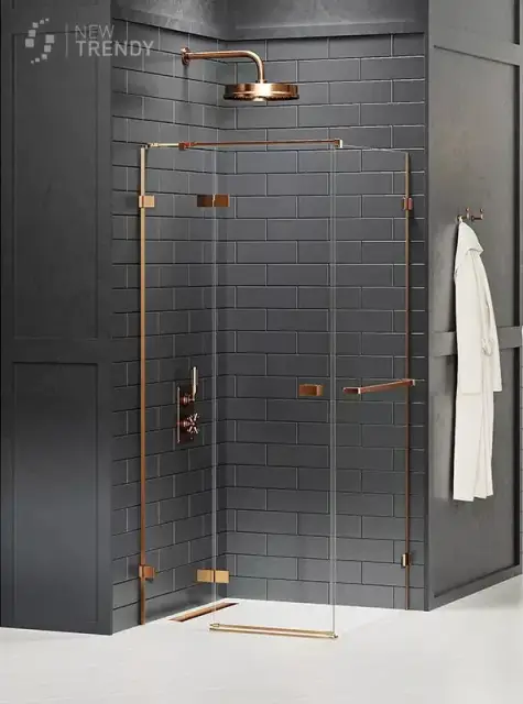 Душевое ограждение NEW TRENDY AVEXA COPPER BRUSHED L 90x90x200 EXK-3613 (брашированная медь)