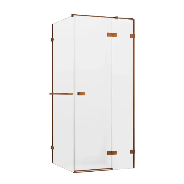 Душевое ограждение NEW TRENDY AVEXA COPPER BRUSHED R 100x90x200 EXK-3649 (брашированная медь)